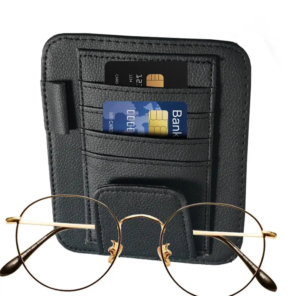 Car Visor Organizer Clip - Multifunctional Sunglasses Storage for Vehicle Interior
Keep your car organized and clutter-free with this sleek Car Visor Organizer Clip. Made from durable PU material, it effortlessly stores small essentials like parking