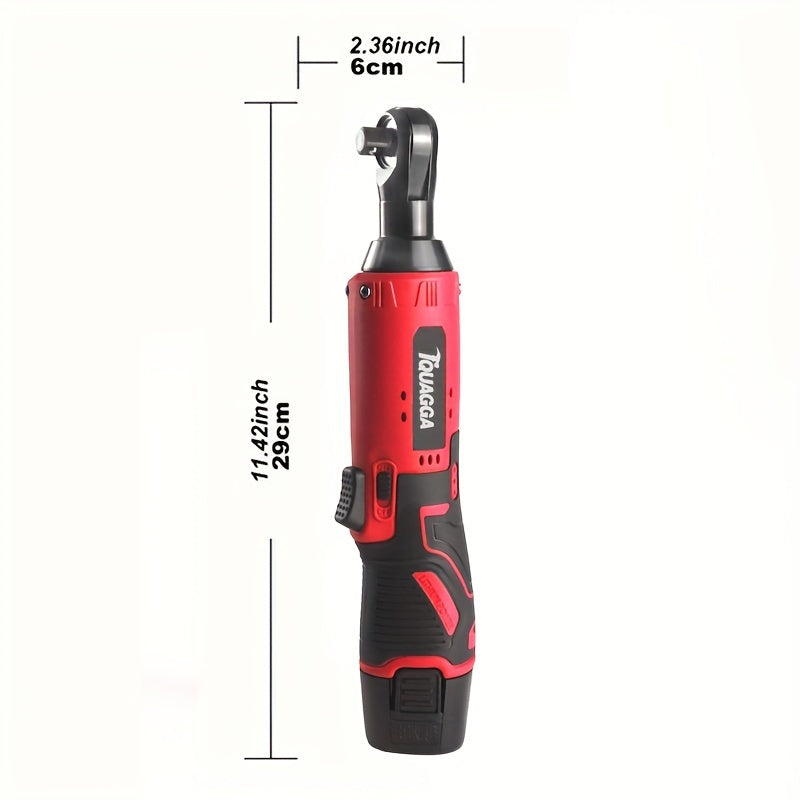 High Torque 12V Rechargeable Cordless Electric Ratchet Wrench - 45NM Auto Repair Tool for Effortless Vehicle Maintenance