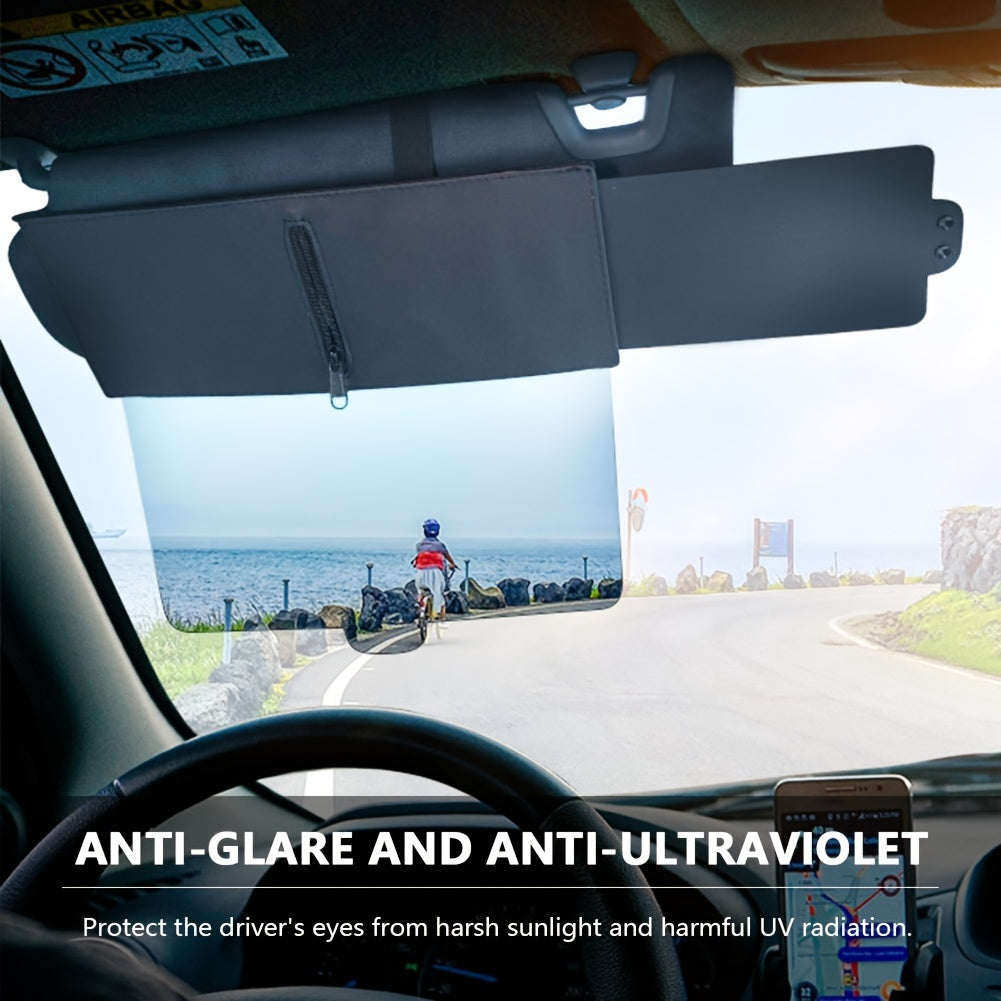 Universal Car Sun Visor Extension - Anti-Glare Shield for Safe Driving, Polarized Sun Protection