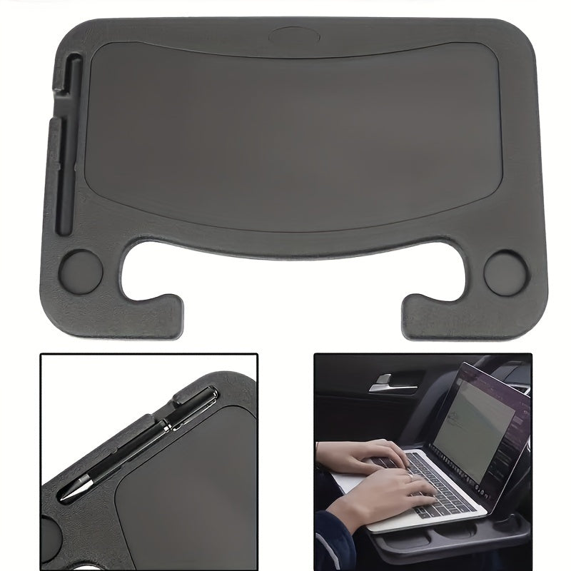 Premium Multifunctional Steering Wheel Tray Table - Versatile Car Organizer with Card Table Feature - Sturdy Plastic Design for Effortless Driving