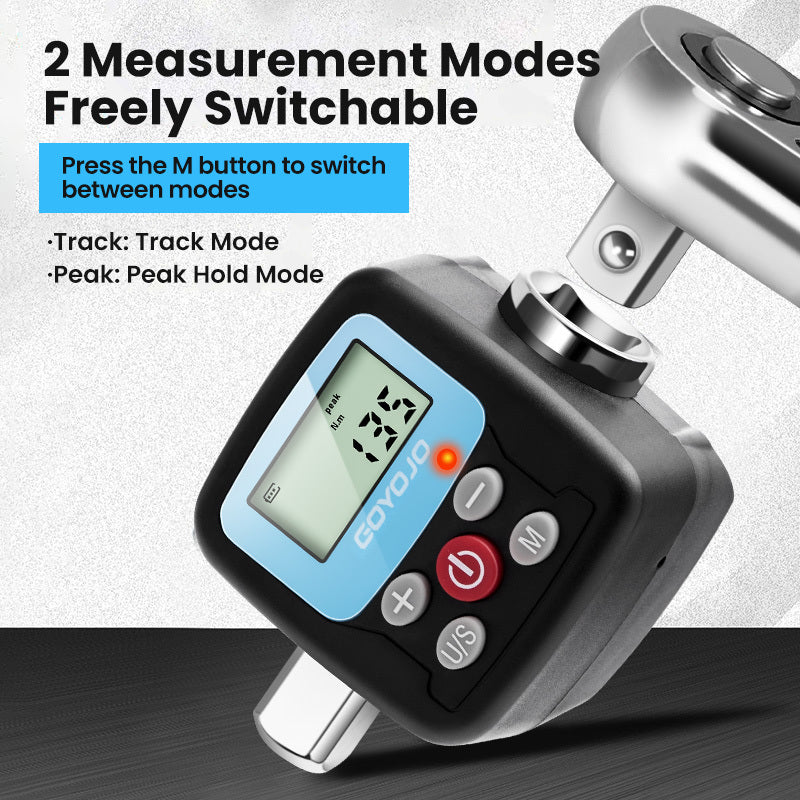 Digital Torque Wrench Adapter with Multiple Adapters - Precision Electronic Torque Tool for Automotive, DIY, and Home Repairs