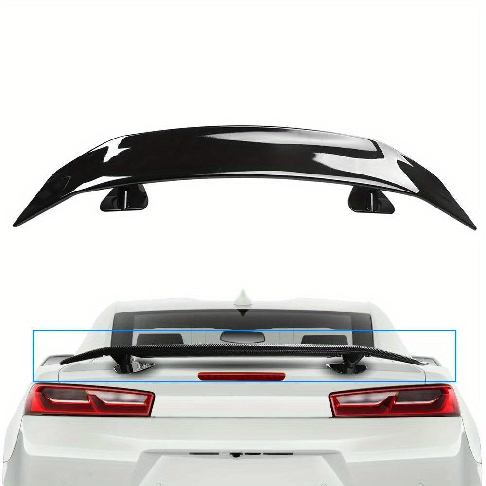 46" Universal Glossy Black Sporty Rear Trunk Spoiler Wing with Adhesive  

Elevate your vehicle’s style and performance with this sleek 46" universal rear trunk spoiler. Crafted from durable ABS, it enhances aerodynamics for improved stability at high