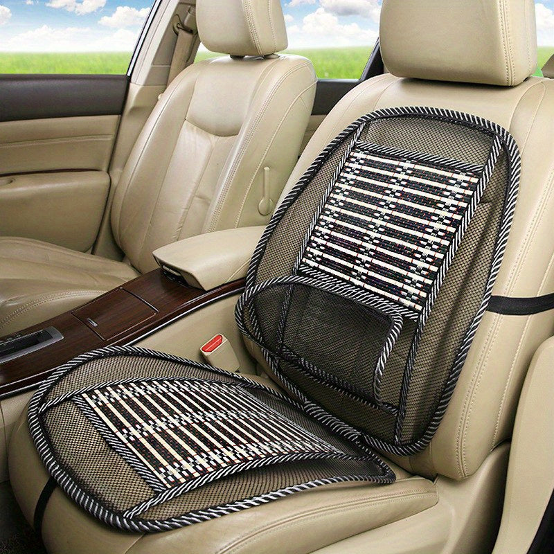 Ultra-Breathable Car Seat Cooling & Massage Pad for Ultimate Comfort