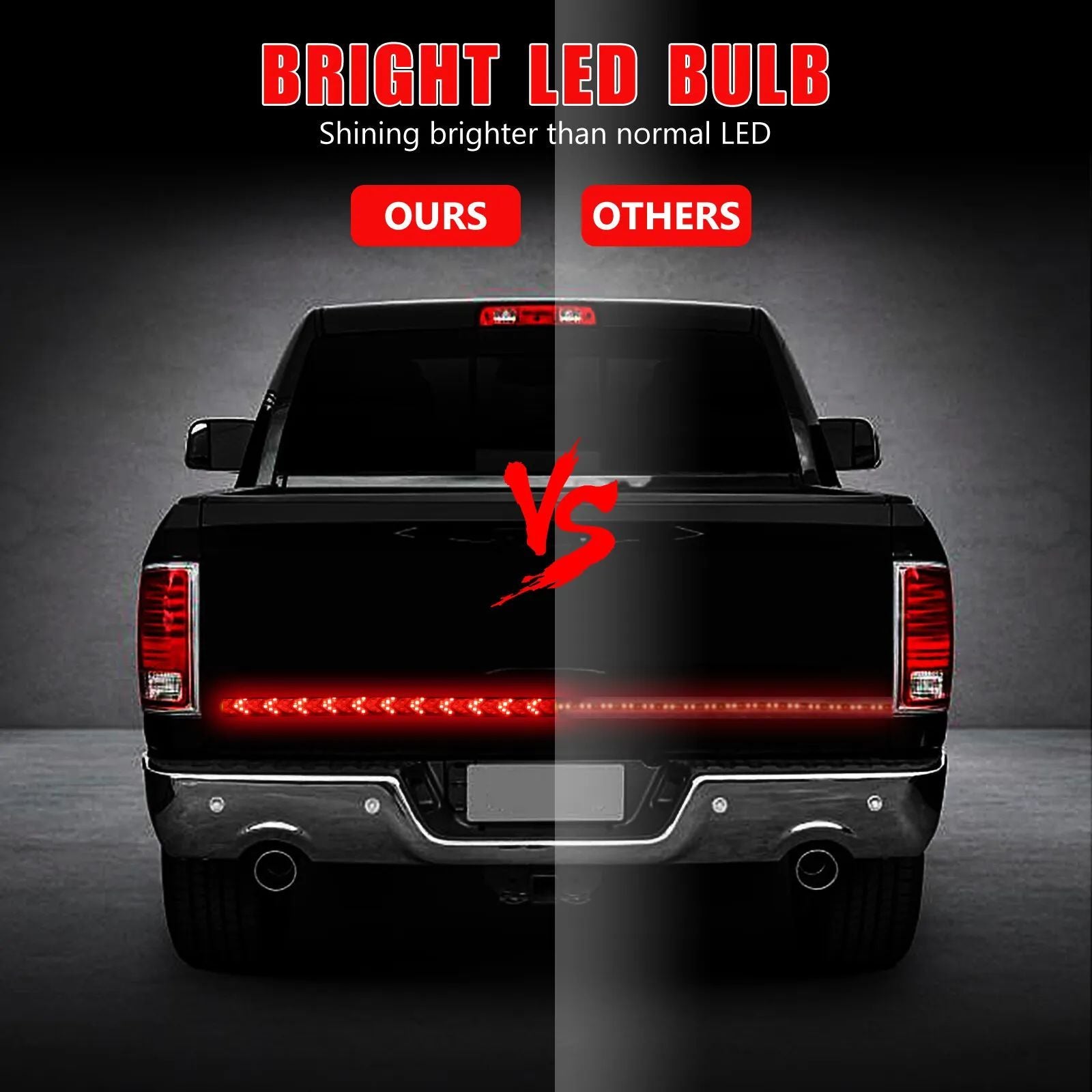 60-Inch 5-Row LED Light Bar for Off-Road Vehicles - High-Intensity, Durable Lighting Solution for Trucks, SUVs, Trailers, and Vans with Wide Beam Coverage