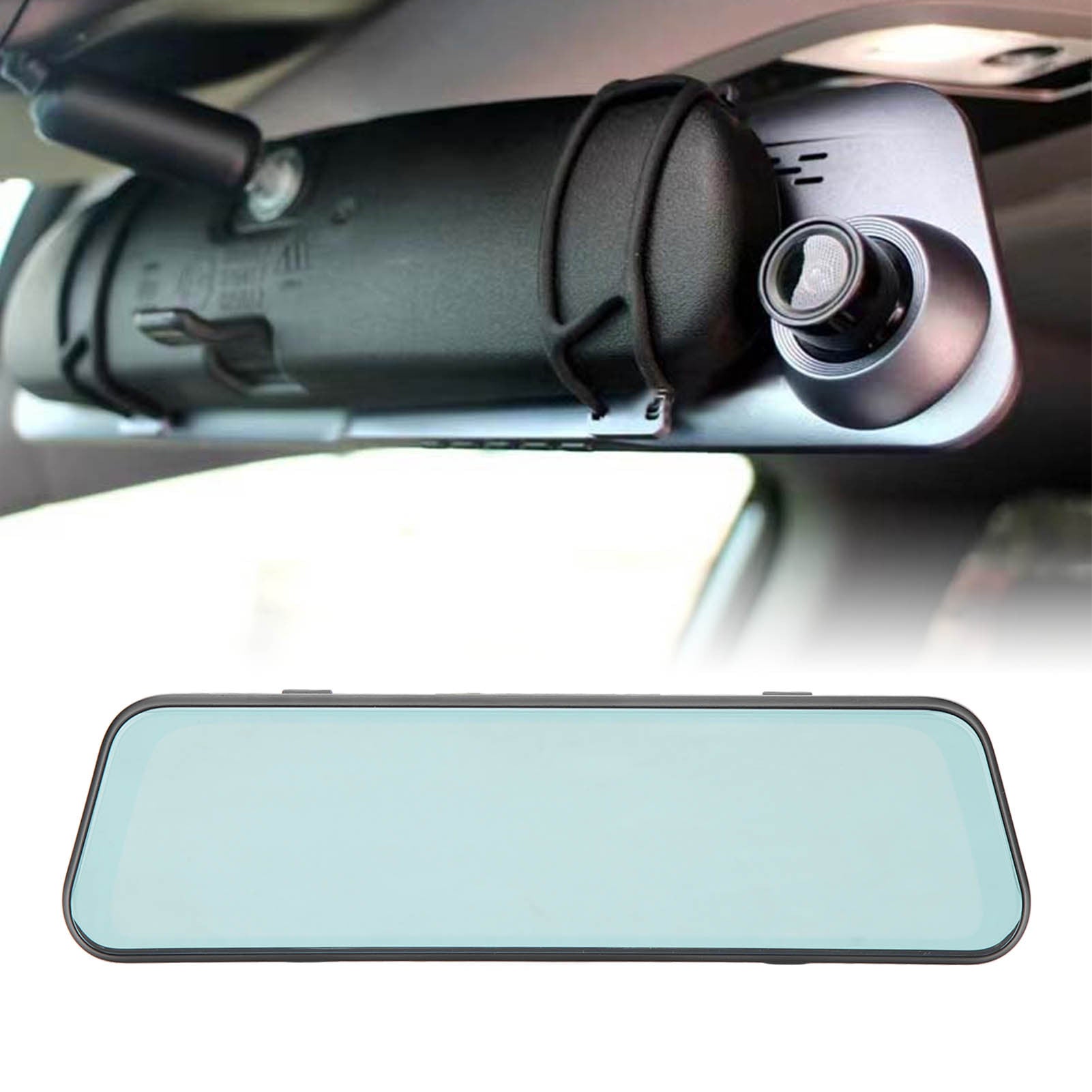 10" 1080P Wide-Angle Mirror Dash Cam with 24/7 Motion Detection