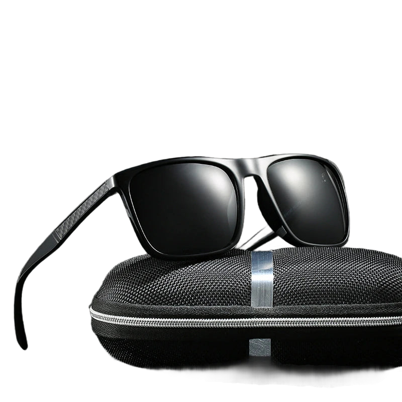 a pair of sunglasses sitting on top of a case