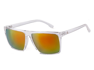 a pair of sunglasses on a white background