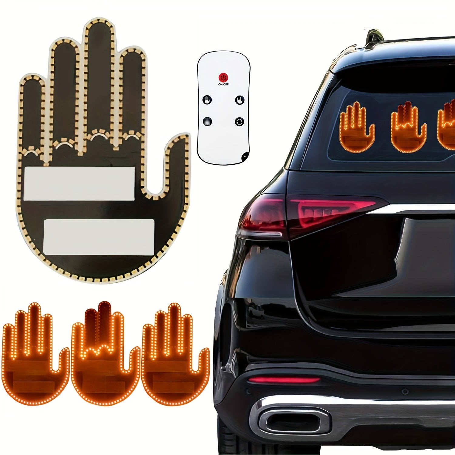 Innovative LED Car Gesture Light with Remote – 3 Dynamic Modes for Ultimate Interior Ambiance and Personalized Driving Experience