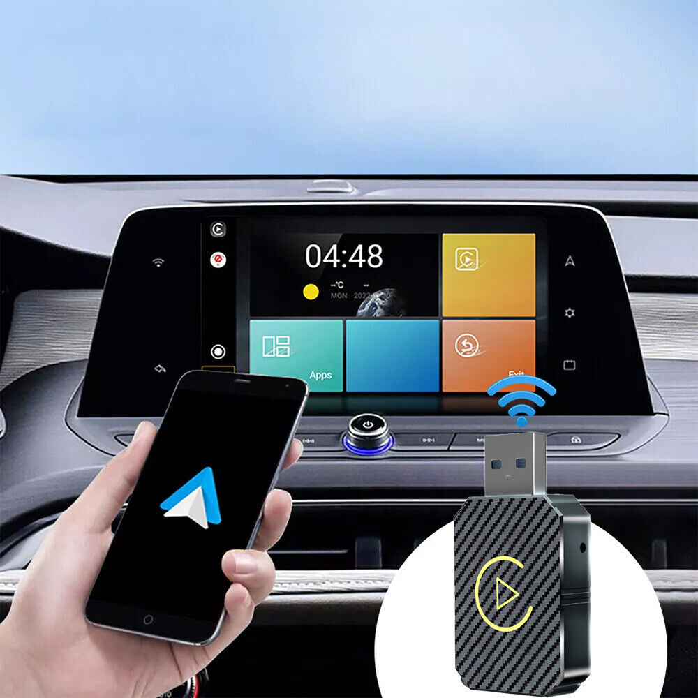 Wireless CarPlay Adapter - Easy Plug-and-Play USB Converter for iPhone - Fast Music & Navigation Connection, Enjoy a Tangle-Free Driving Experience!