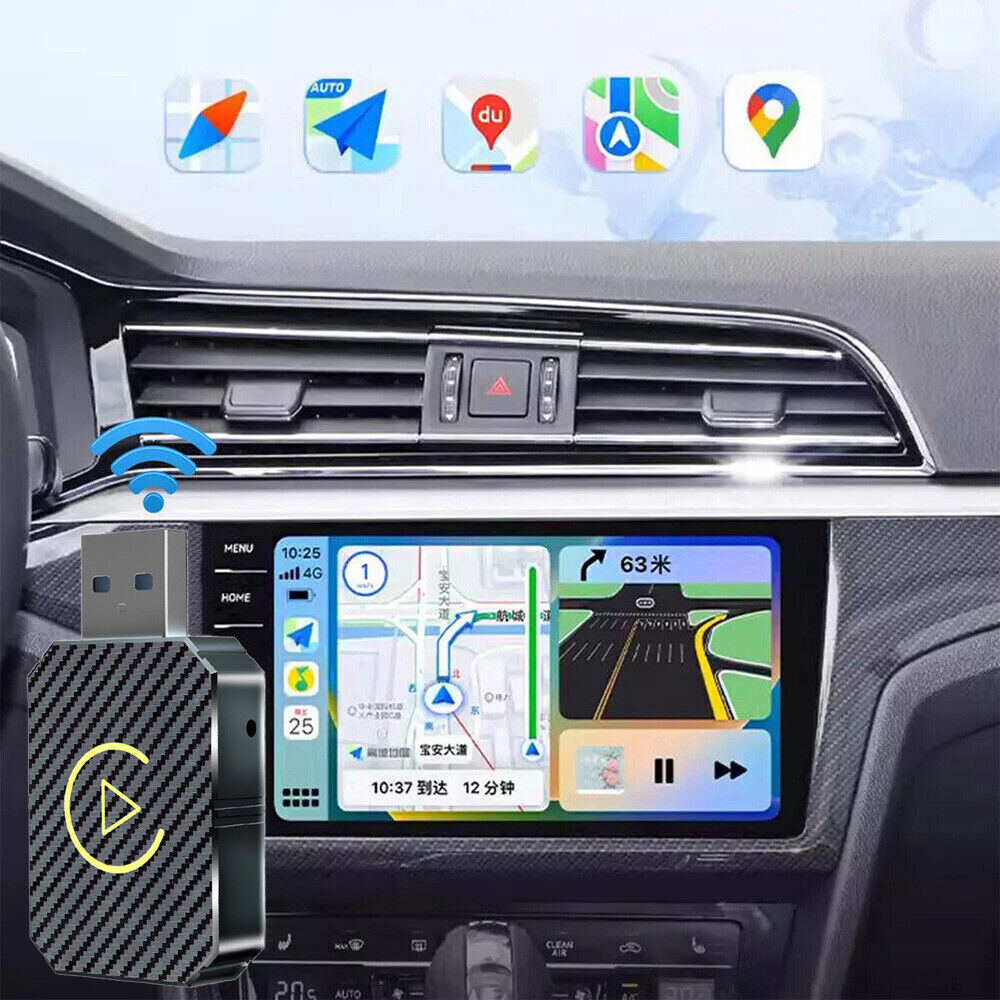 Wireless CarPlay Adapter - Easy Plug-and-Play USB Converter for iPhone - Fast Music & Navigation Connection, Enjoy a Tangle-Free Driving Experience!