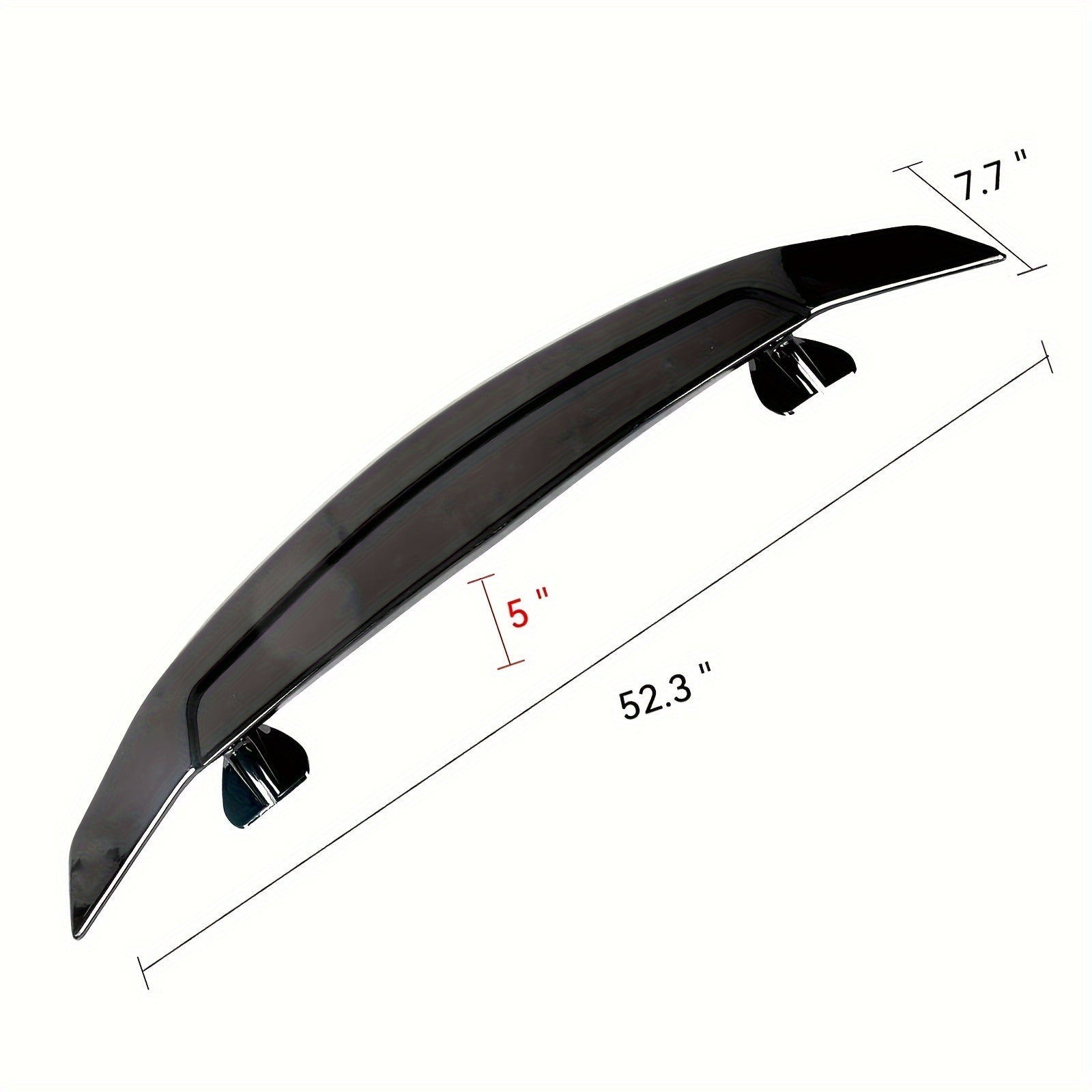 52.3 Inch Universal GT Style Rear Trunk Spoiler Wing for Aerodynamic Performance and Visual Appeal  

Elevate your vehicle's look and performance with this sleek 52.3 Inch Universal GT Style Rear Spoiler. Designed for a perfect fit on most models, it