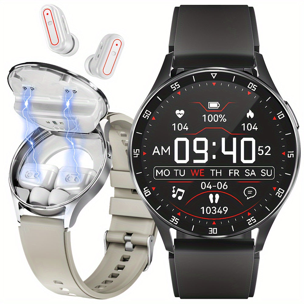 Multifunctional Smart Watch with Built-in Headset, IP67 Waterproof, HD Display, Health & Sport Tracking, Compatible with iPhone & Android