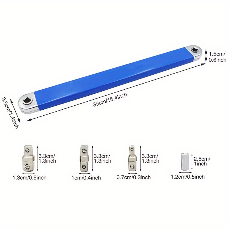 Revolutionary Impact-Ready Offset Wrench Set for Confined Spaces - Master Tight Spots with Multi-Drive Adapters!