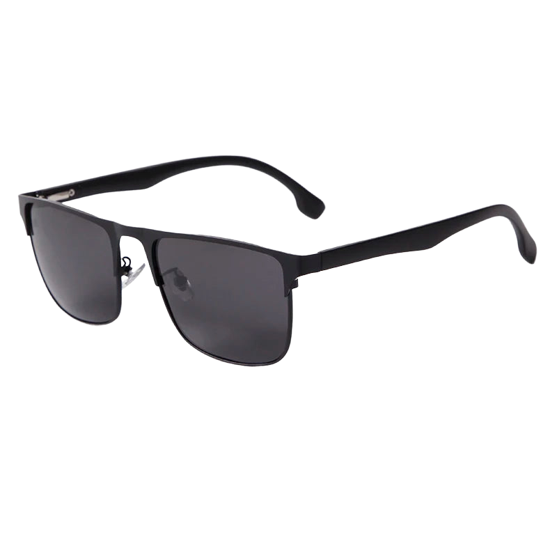 a pair of sunglasses with a black frame