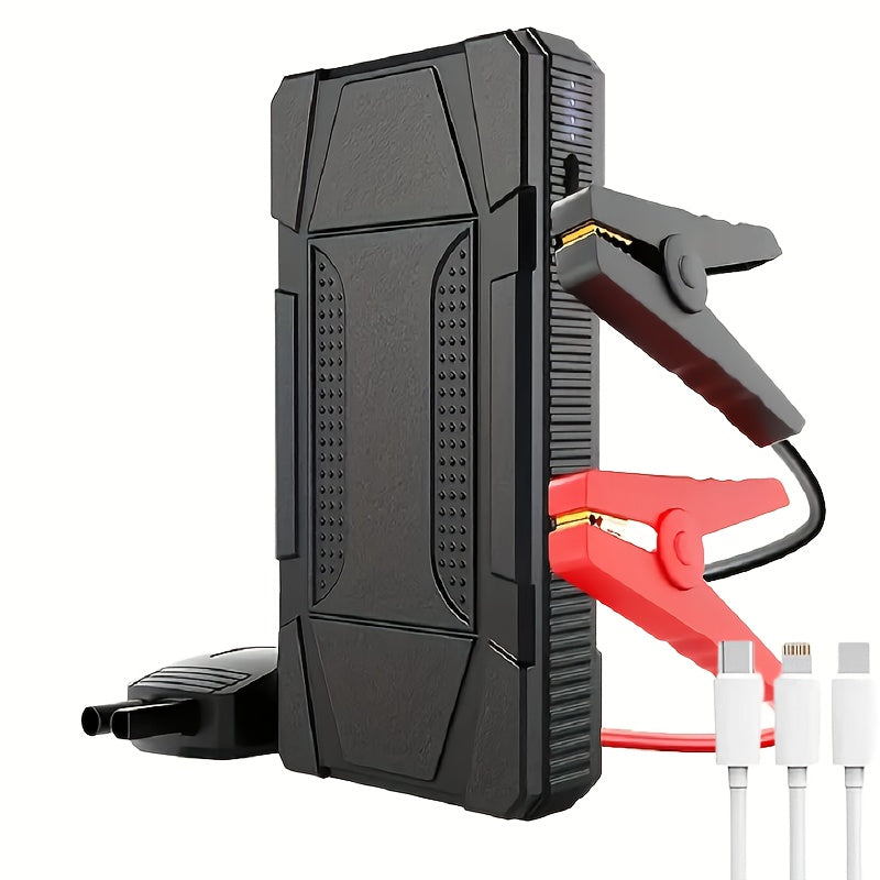 Compact Emergency Car Jump Starter with USB and LED Light - 6400mAh Battery for All Vehicle Types

Stay ready for anything with this compact emergency car jump starter. Featuring a powerful 6400mAh battery, it effortlessly revives both gasoline and