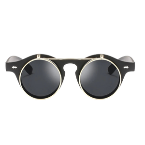 a pair of sunglasses with a black lens