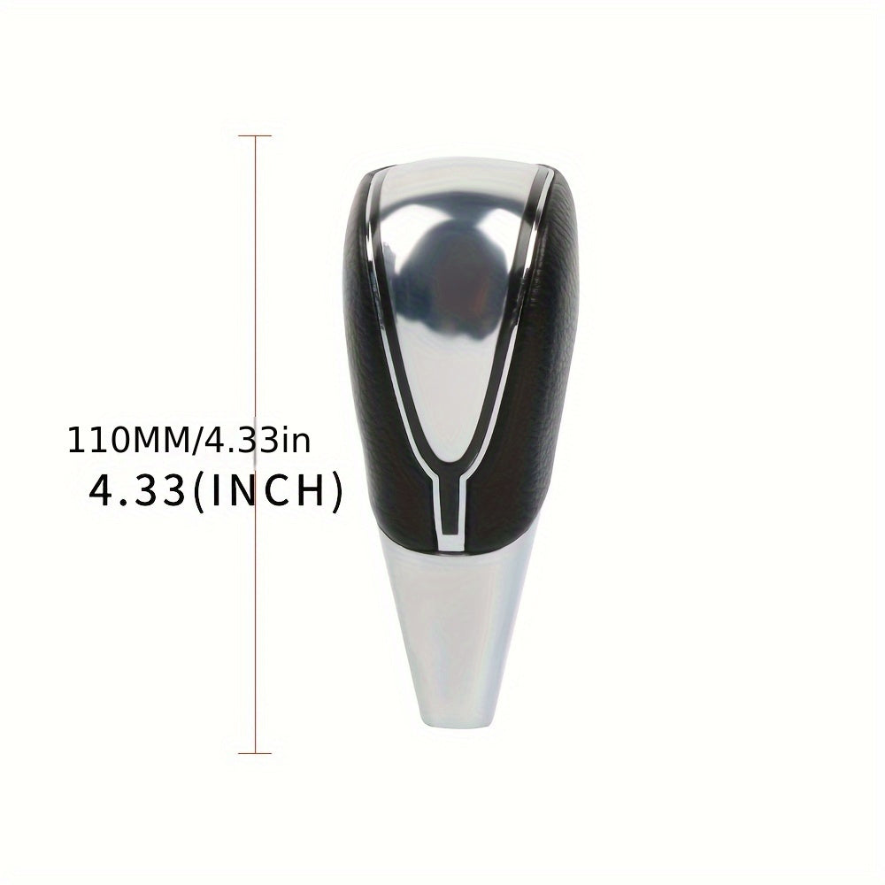 White LED Glow Shift Knob for Manual and Automatic Cars - Elegant Design Enhancing Night Driving Visibility and Control