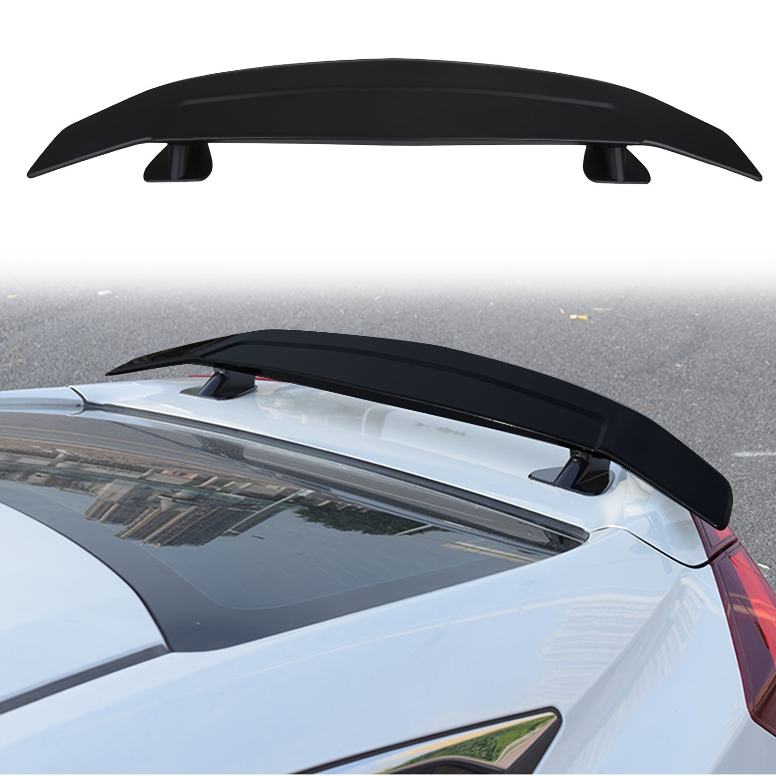 Adjustable 52.3 Inch Universal GT Rear Trunk Racing Spoiler Wing for Cars  

Elevate your vehicle's performance and style with this 52.3-inch adjustable GT wing spoiler. Crafted from lightweight ABS material and featuring a polished surface finish, this