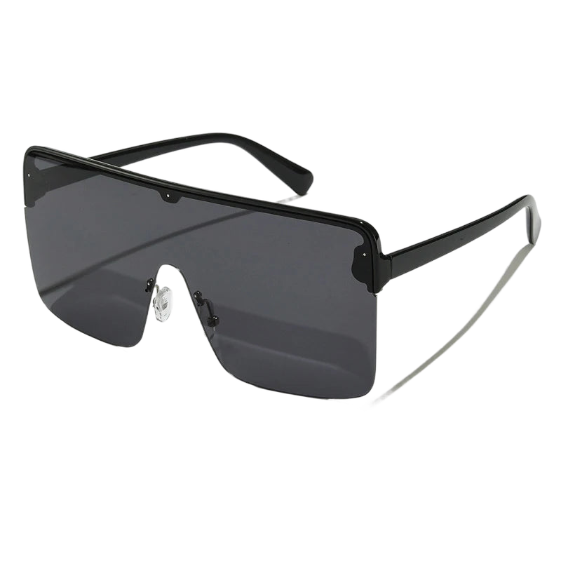 a pair of sunglasses on a black background