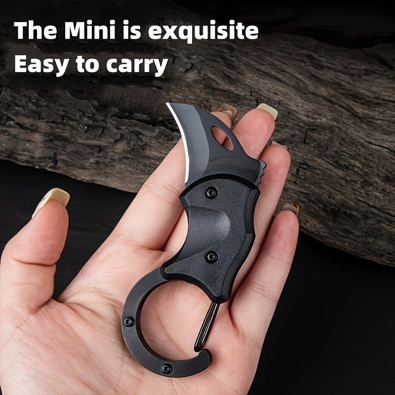 Compact Keychain Folding Knife - Versatile Mini Tool for Camping & Outdoor Adventures