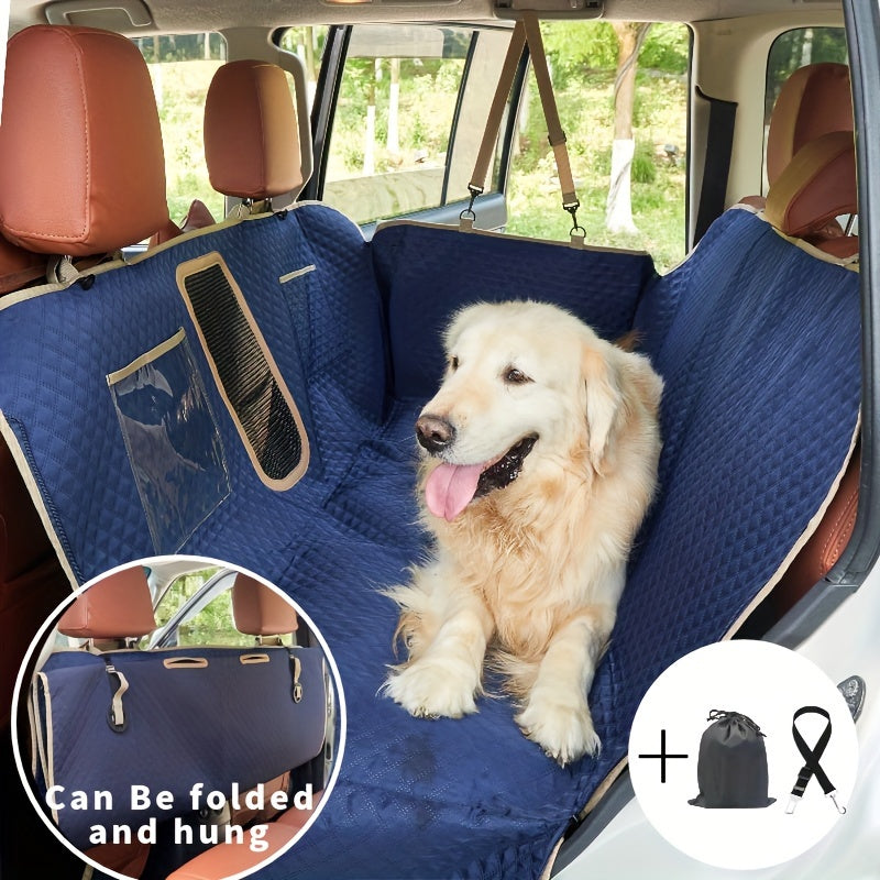 Deluxe Waterproof Pet Travel Seat Cover  

Ensure stress-free adventures with this Deluxe Waterproof Pet Travel Seat Cover. Designed with your pet's comfort in mind, its plush surface offers a cozy resting spot, while the waterproof material protects