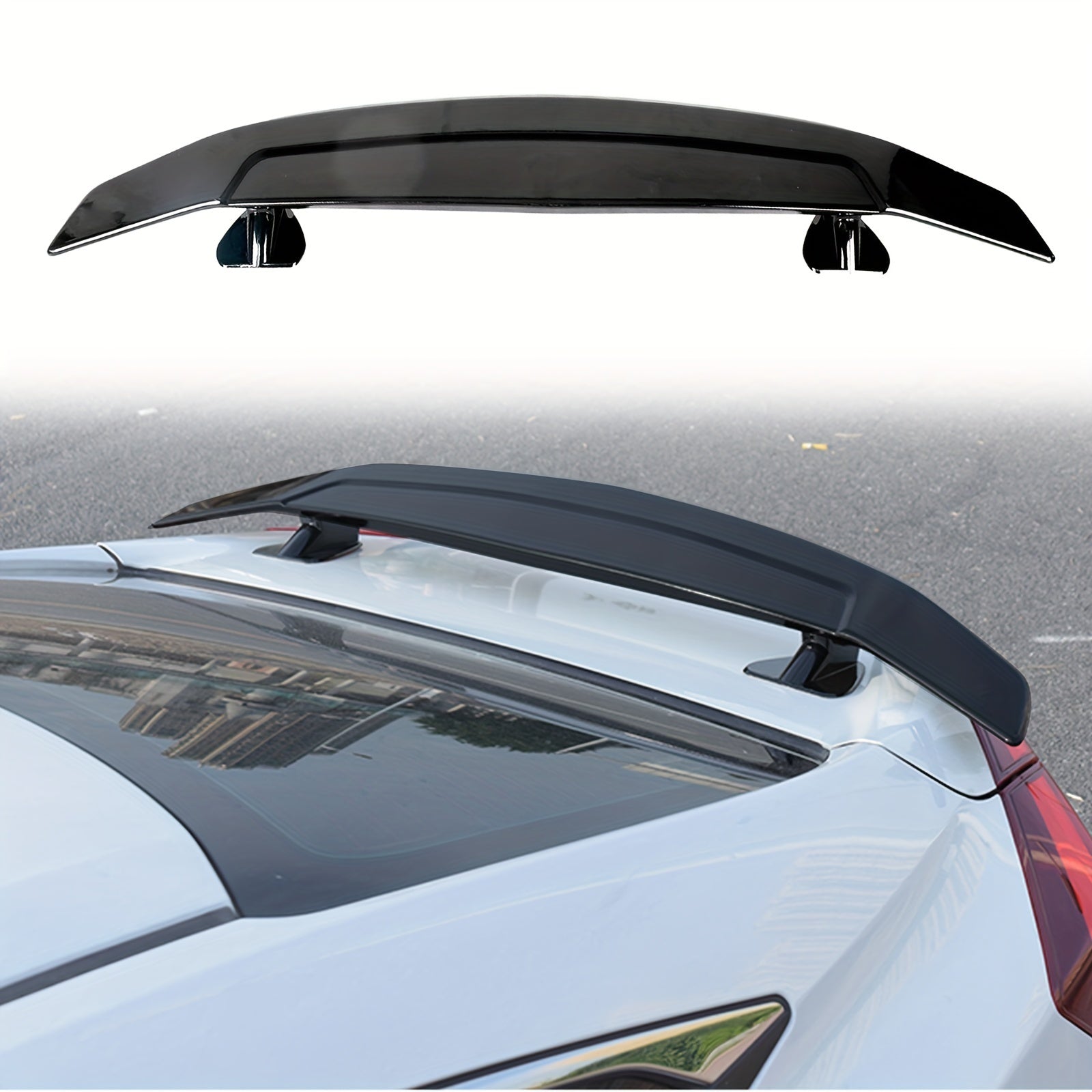 Adjustable 52.3 Inch Universal GT Rear Trunk Racing Spoiler Wing for Cars  

Elevate your vehicle's performance and style with this 52.3-inch adjustable GT wing spoiler. Crafted from lightweight ABS material and featuring a polished surface finish, this