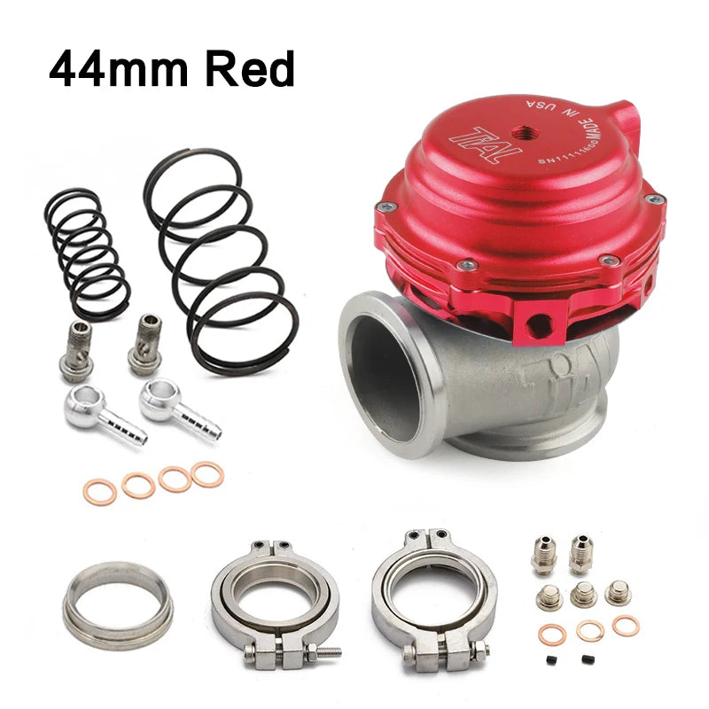 44mm Water Cooled External Turbo Wastegate with Flange Hardware in Multiple Colors  

Unlock the full potential of your turbocharged engine with this high-performance 44mm external wastegate. Crafted from durable aluminum, it features a versatile design