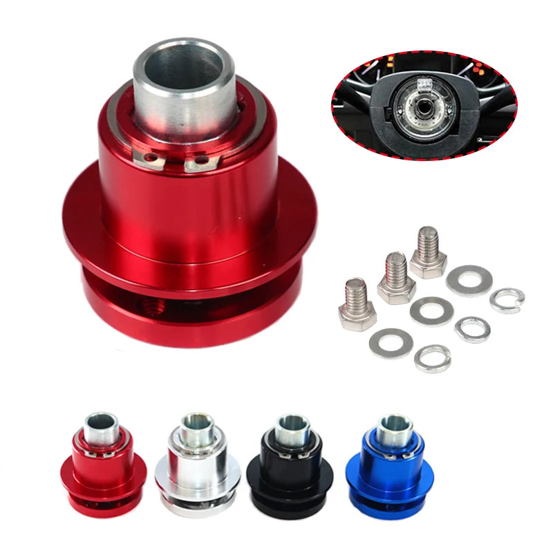 Universal Quick Release Steering Wheel Hub Adapter for Racing Enthusiasts