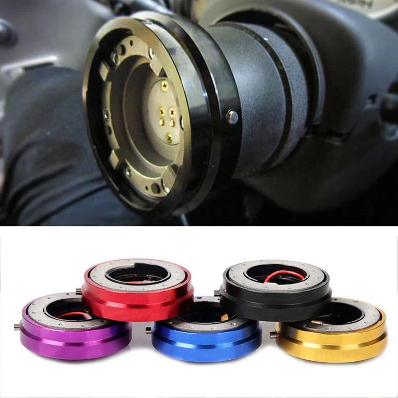 Thin Quick Release Steering Wheel Hub Adapter - Lightweight Snap-Off Boss Kit