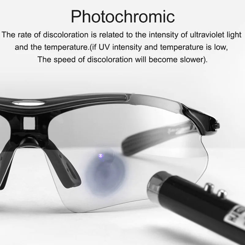 Photochromic Polarized Sunglasses with Myopia Frame and UV400 Protection - Perfect for Driving