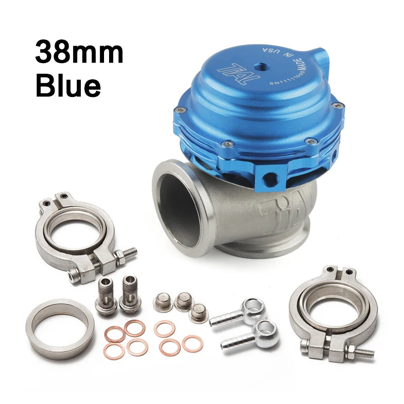 38mm Universal Turbo External Wastegate with V-Band Flange for Enhanced Boost Control

Experience unparalleled performance with this 38mm external wastegate, designed to optimize turbocharged engines. Crafted from high-strength cast steel and featuring