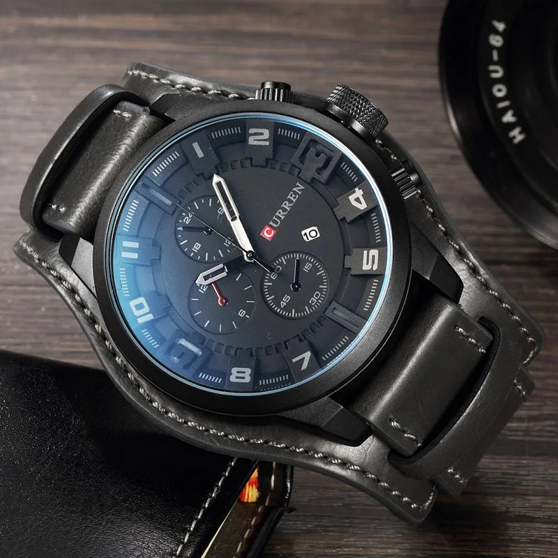 Chronograph Quartz Waterproof Business Watch - Perfect for the Office or On-the-Go