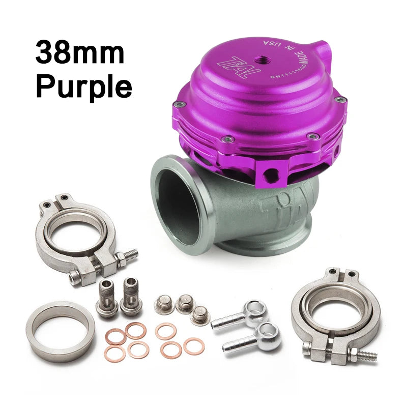 38mm Universal Turbo External Wastegate with V-Band Flange for Enhanced Boost Control

Experience unparalleled performance with this 38mm external wastegate, designed to optimize turbocharged engines. Crafted from high-strength cast steel and featuring