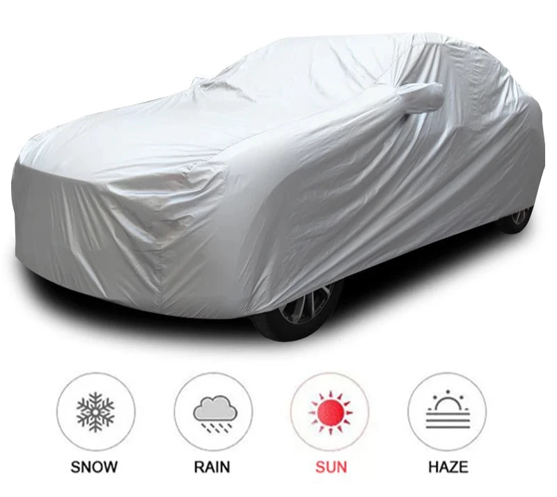 Full Car Cover for Sedans and SUVs - Waterproof, UV Protection, and Dustproof Shield for Indoor and Outdoor Use