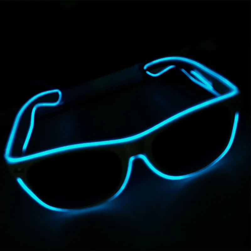 LED Light Up Party Glasses  Women Men EL Wire Sunglasses for Festivals and Costumes