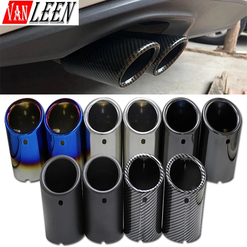 Stylish Chrome Stainless Steel Exhaust Tip for VW Jetta, Golf & Scirocco - Premium Auto Accessory