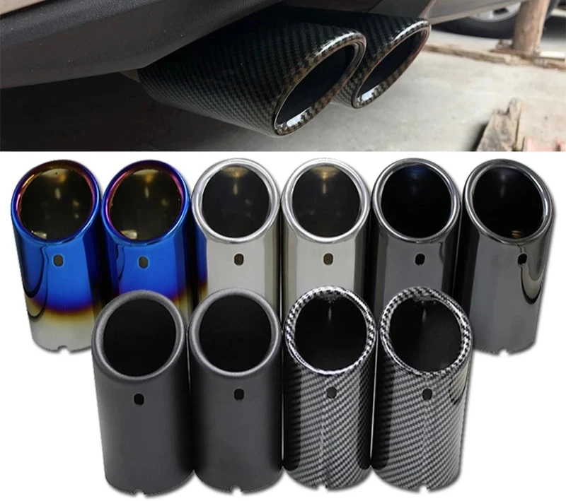 Stainless Steel Exhaust Muffler Tip for VW Jetta, Golf & Scirocco - Stylish Auto Accessory Upgrade