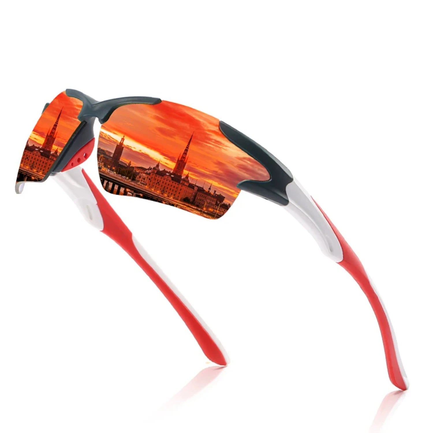 New Dazzling Colour Classic Sports Sunglasses - Perfect for Stylish Men and Women with Active Lifestyles! Ideal for Driving, Fis