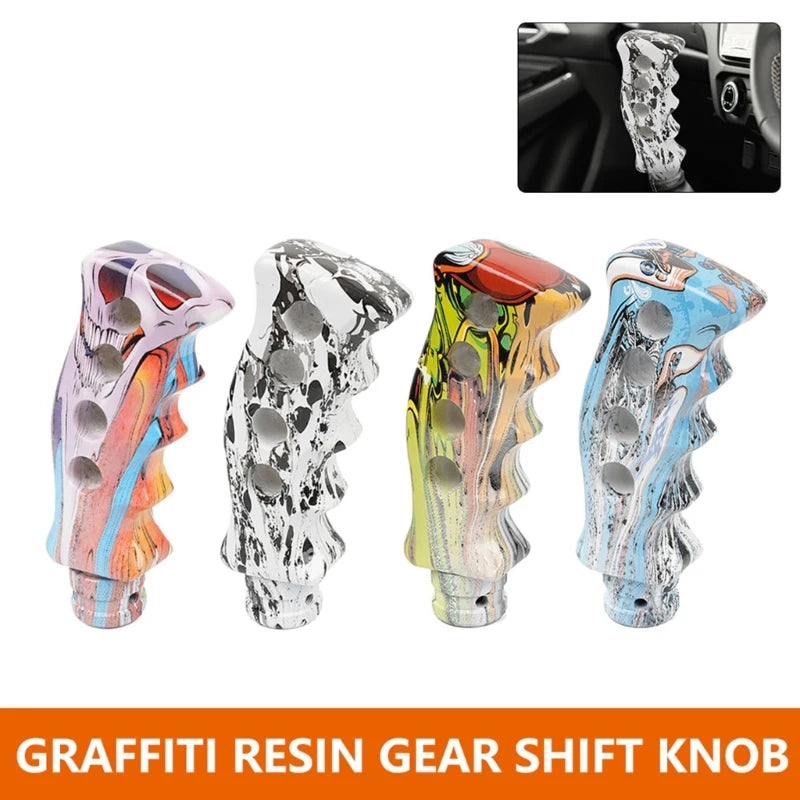 Colorful 4-Hole Resin Gear Shift Knob for Cars  

Transform your driving experience with our vibrant 4-Hole Resin Gear Shift Knob! Perfect for car enthusiasts looking to upgrade their vehicle’s interior, this gear shift knob offers a stylish and