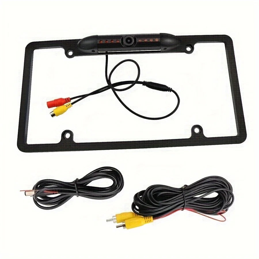 US License Plate Frame Rear View Backup Camera for Car - IR LED Night Vision SUV PickupEnhance Your Cars Safety with Our IR LED Night Vision Rear View Backup Camera - US License Plate Frame for SUV and Pickup