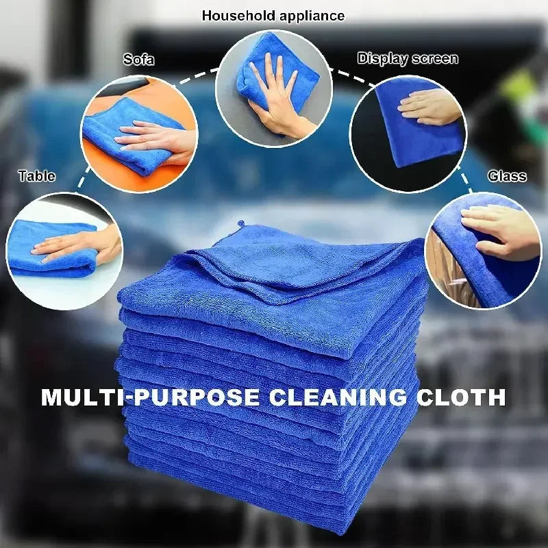 Streak-Free Microfiber Towels - Ultra Absorbent & Lint-Free for Superior Car and Home Cleaning!