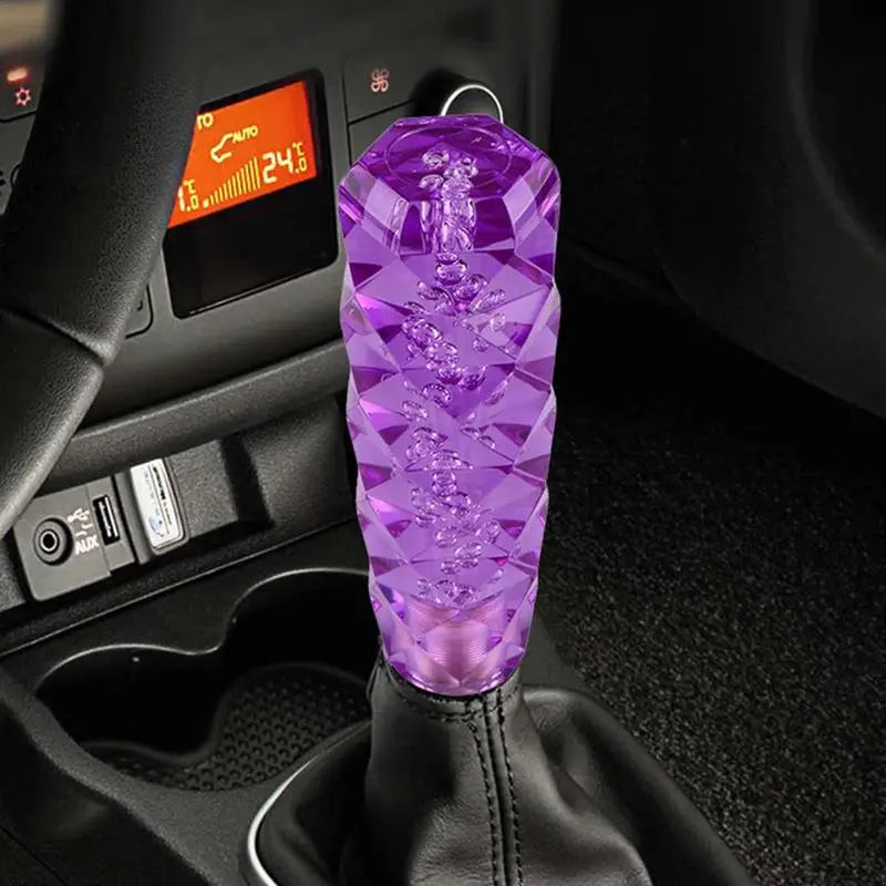 Universal Crystal Acrylic Shifter Knob for Car Gear Shift - Comfortable and Stylish