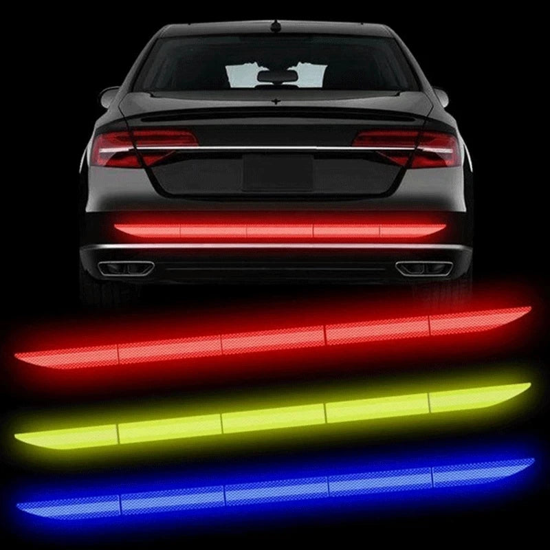 Anti-Collision Reflective Warning Decal Trim for Car Bumper or Trunk