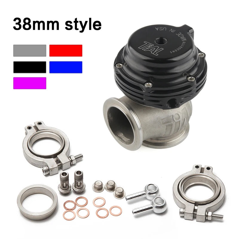 38mm Universal Turbo External Wastegate with V-Band Flange for Enhanced Boost Control

Experience unparalleled performance with this 38mm external wastegate, designed to optimize turbocharged engines. Crafted from high-strength cast steel and featuring