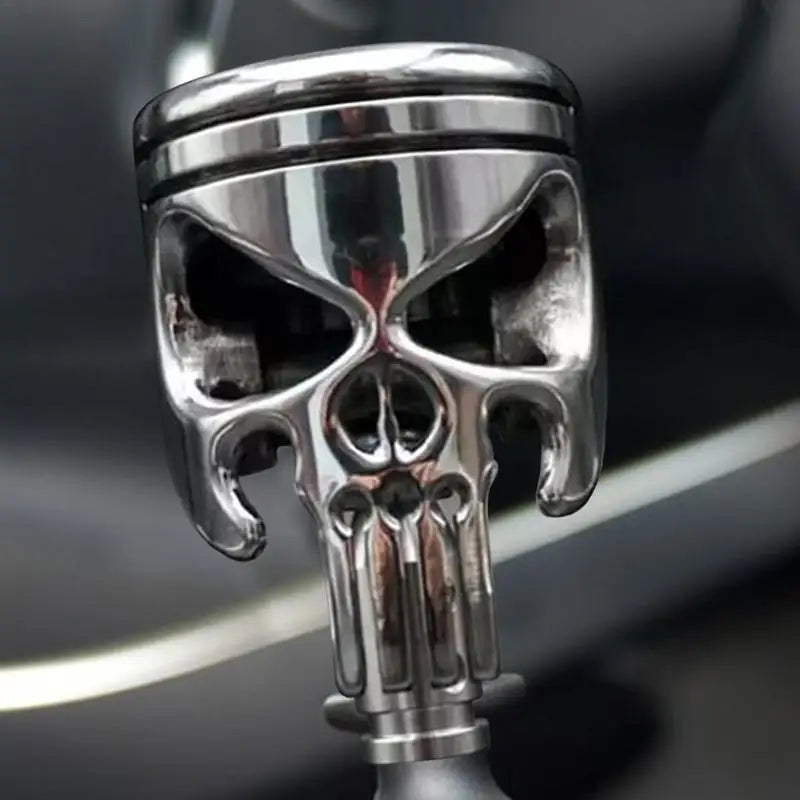 Skull Shift Knob - Skeleton Head Gear Shifter Handle for Most Cars - Unique and Stylish Design