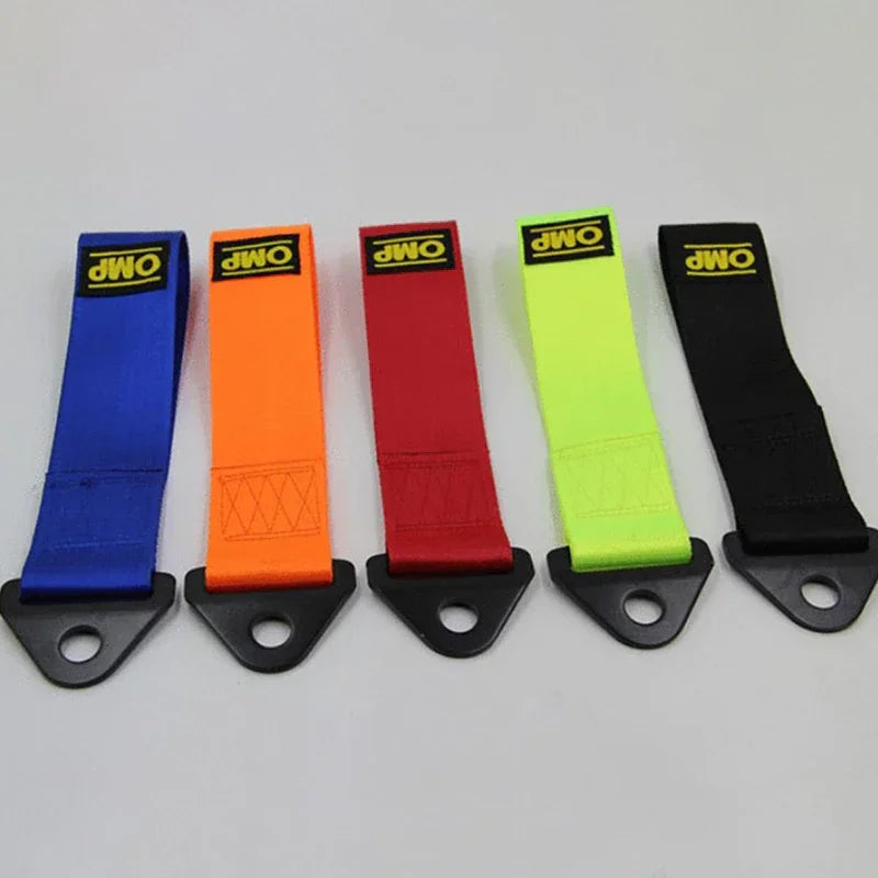 Heavy-Duty Towing Strap for Cars: High-Strength Nylon Tow Rope for Racing, Off-Road, and Emergency Use