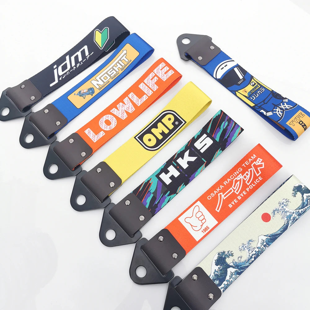 JDM Style Colorful Towing Strap - Premium Car Tow Rope for Auto Accessories & Performance Vehicles