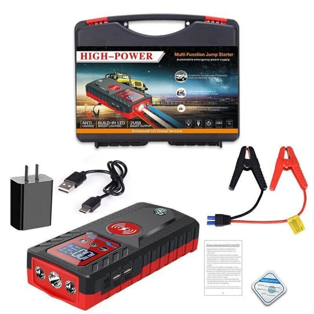 8000A High-Power Portable Car Jump Starter & Power Bank – 229800mAh Emergency Battery Booster for Gasoline & Diesel Vehicles