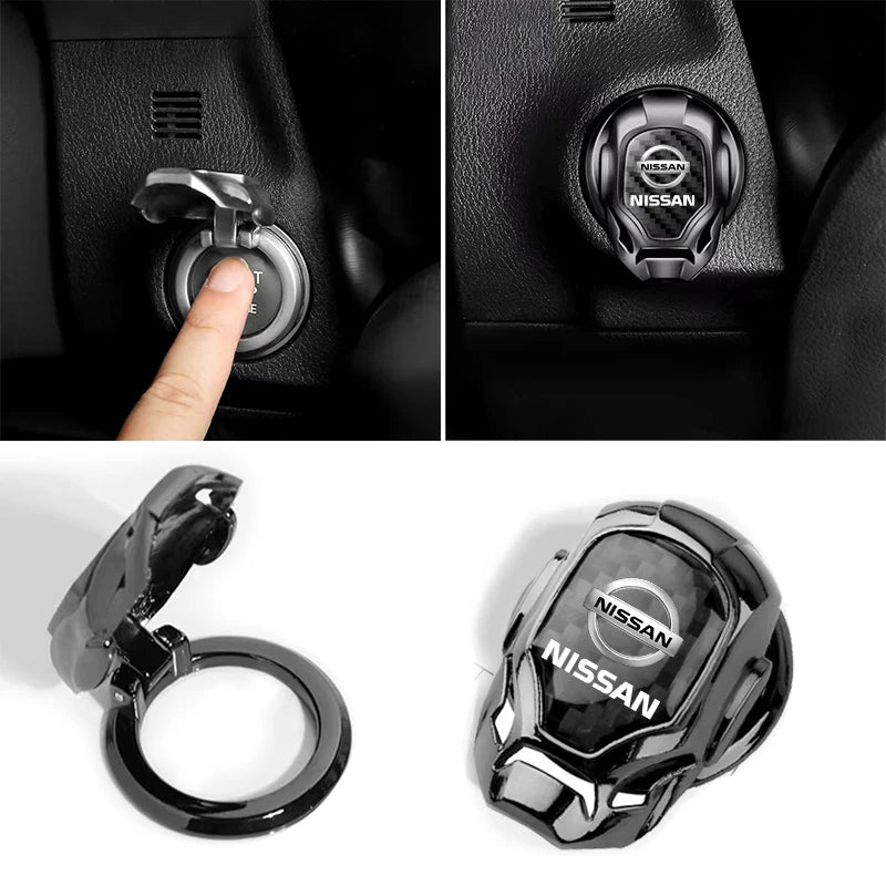 Engine Start Stop Button Cover Ring for Cars - Universal Fit Metal Alloy Accessory  

Elevate your driving experience with this stylish engine start-stop button cover. Crafted from durable metal alloy, it boasts a sleek silver finish that enhances your