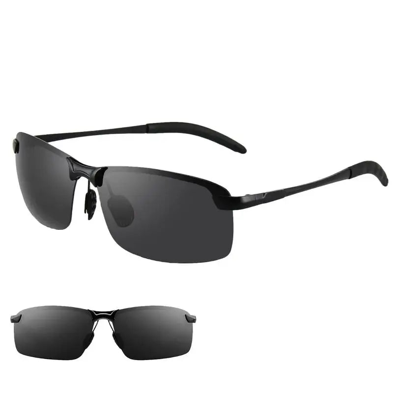 Photochromic Sports Sunglasses for Day  Night Driving - Reduce Eye Strain with Safety Glasses for Men and Women